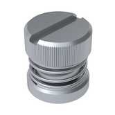 Captive Fastener Self-Clinching Low Profile Panel Fastener, 6-32, Steel, Bright Nickel