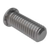 Captive Fastener Thin Sheetmetal Stud, 10-24 x 0.5" L, Stainless Steel, Passivated