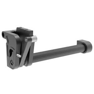 Southco Counterbalance Concealed Hinge, M6 Thread, Left, Aluminum, Anodized, Black