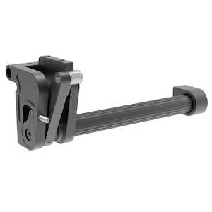 Southco Counterbalance Concealed Hinge, M6 Thread, Left, Aluminum, Anodized, Black