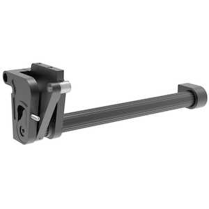 Southco Counterbalance Concealed Hinge, M6 Thread, Left, Aluminum, Anodized, Black