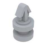 Richco Flat Rest-Arrowhead Support, Bottom Locking, .118" L, UL94 V-2, Nylon, Natural, 1000/PK