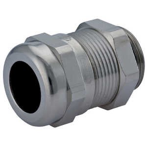 Sealcon EMC Liquid Tight Cord Grip, 3/4" NPT Thread, 13 - 18 mm Cable Size, Brass, Nickel