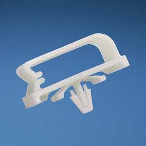 Panduit Arrowhead Mount Wire Saddle, Bevel Entry, .38" Bundle Capacity, Nylon, White, 200/Pack