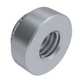 Captive Fastener Broaching Nut, 2-56, Steel, Electro Tin
