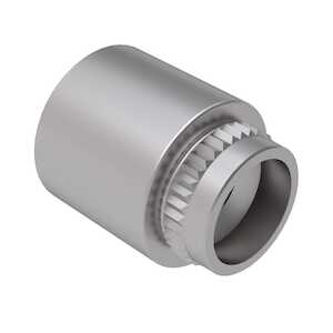 Captive Fastener Broaching Flare Mounted Standoff, 4-40 x 0.0625" L, Brass, Electro Tin