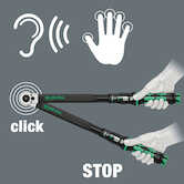 Wera Tools Click-Torque C 3 Push R/L Adjustable Torque Wrench for Clockwise & Anti-Clockwise Torque-control, 1/2" x 40-200 Nm