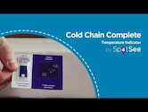 SpotSee ShockWatch ColdChain Complete Temperature Complete, 2-8°C / 36-46°F