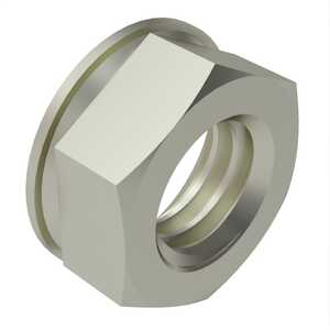 3/8"-16 Conical K-Lock (Keps) Nut. 9/16" W X 21/64" H, Steel, Zinc Nickel. 1" OD Washer.