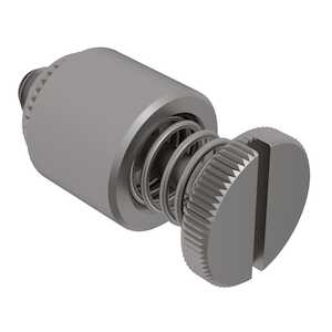 Captive Fastener Broaching Panel Fastener, 4-40 x 0.25" L, Stainless Steel, Passivated