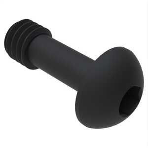 ASM 1/4"-20 X 1" Button Head Captive Screw, Hex Drive, Stainless Steel, Black Oxide