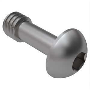 ASM 1/4"-20 X 1" Button Head Captive Screw, Hex Drive, Stainless Steel, Passivated