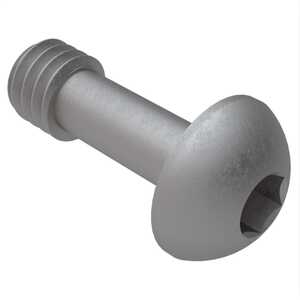 ASM 1/4"-20 X 1" Button Head Captive Screw, Hex Drive, Steel, Plain
