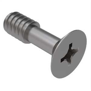 ASM 1/4"-20 X 1" Flat 100° Head Captive Screw, Phillips Drive, Stainless Steel, Passivated