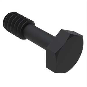 ASM 1/4"-20 X 1" Hex Head Captive Screw, Stainless Steel, Black Oxide