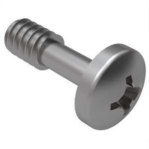 ASM 1/4"-20 X 1" Pan Head Captive Screw, Phillips Drive, Stainless Steel, Plain