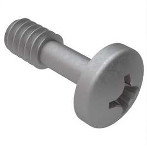 ASM 1/4"-20 X 1" Pan Head Captive Screw, Phillips Drive, Steel, Plain