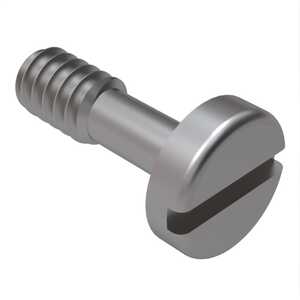 ASM 1/4"-20 X 1" Pan Head Captive Screw, slotted Drive, Stainless Steel, Plain