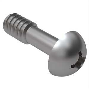 ASM 1/4"-20 X 1" Round Head Captive Screw, Phillips Drive, Stainless Steel, Passivated