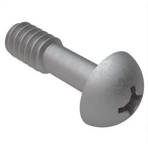 ASM 1/4"-20 X 1" Round Head Captive Screw, Phillips Drive, Steel, Plain