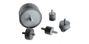 Barry Controls Bumper Series, Male Stud Only, 100 lb Max Load