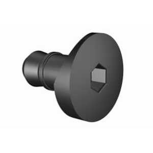 Southco DZUS Quarter-Turn Hex Recess, Acetal Copolymer, Black