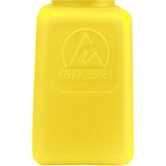 Menda durAstatic Dissipative HDPE Yellow Square Bottle with One-Touch Pump, 6 oz