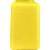 Menda durAstatic Dissipative HDPE Yellow Square Bottle with One-Touch Pump, 6 oz