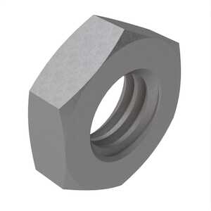 1" - 14 Hex Jam Nut. 1-1/2" W X 35/64" H, Steel. Specifications - ASME B18.2.2 Except Thread Pitch