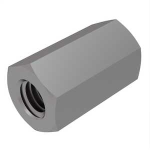 1" - 8 Coupling Nut. 1-3/8" W X 2-1/2" H, 316 Stainless Steel, Passivated. Specification - ASME B18.2.2