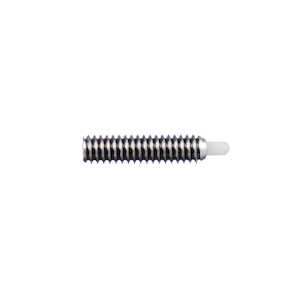 Vlier Stainless Steel Delrin Nose Posi-Hex Plunger 1-8 Outside Thread
