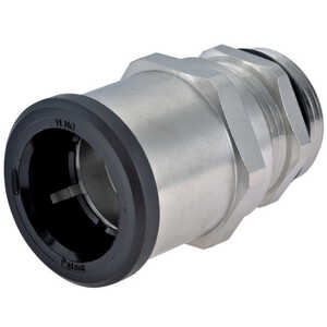 Sealcon M16 DUO Ms Conduit Fitting, For DN 10 Conduit. Brass, Nickel