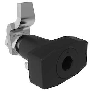 Southco Vise Action Compression Latch, Large Size, 8 mm Hex Recess, Zinc Alloy, Powder Coat, Black