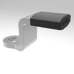 Southco E5 Cam Latch Subassembly, Deep Offset, Steel, Zinc Plate, Bright Chromate