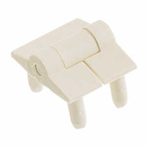 Southco Adjustable Torque Hinge, Symmetric Torque, Small Size, Acetal Copolymer, Natural, White