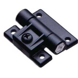 Southco Adjustable Torque Hinge, Symmetric, Large Size, Acetal Copolymer, Natural, Black