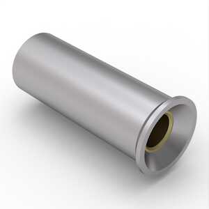 Elpakco Pin Receptacle Type 4315, Brass, Gold Plating, .29" L, 4315TG