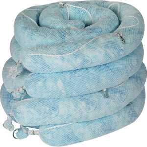 Brady Oil Absorbent Booms, 5" x 10', 32 gal