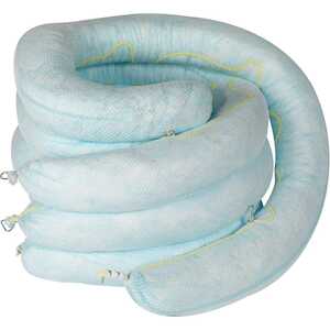 Brady Oil Absorbent Booms, 8" x 10', 65 gal