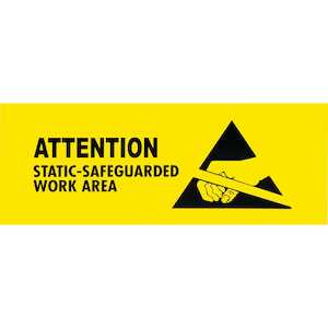 SCS ESD RS-471 Awareness Sign, 4" x 10"