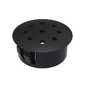 Micro Plastics .75" Vent Plug, .406" H, Heat Stabilized Nylon, Black, 1000/Pack