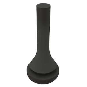 Richco .25" Break-Away Bumper, .165" H, Rubber, Black, 1000/Pack