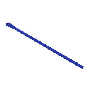 RIchco .56" Beaded Cable Tie, 2.5" L, Polypropylene, Blue, 1000/Pack