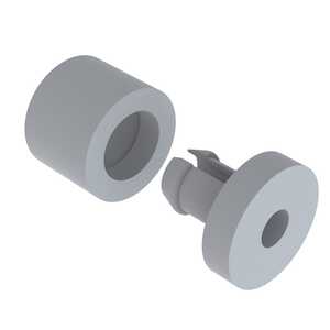 Richco #4 Collar Spacer, .1" L, Nylon, 1000/PK