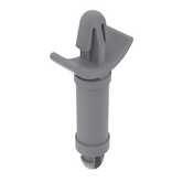 Richco Teardrop-Arrowhead Support, Locking, .079" Mounting Hole Diam, .5" L, UL94 V-2, Nylon, Natural, 1000/PK