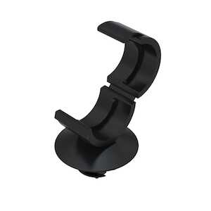 Essentra Fir Tree Cable Clip, .28" Bundle Capacity, Nylon, Black, 1000/Pack