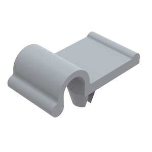 Essentra Two Prong Cable Clip, .2" L, .125" Bundle Capacity, Nylon, Natural, 1000/Pack