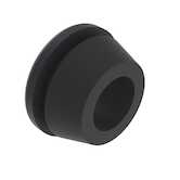 Richco .19" Grommet, .313" Head Diameter, Thermoplastic Rubber, Black, 1000/Pack