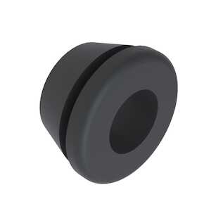 Richco .19" Grommet, .313" Head Diameter, Thermoplastic Rubber, Black, 1000/Pack