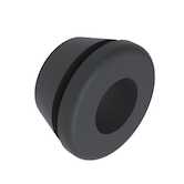 Richco .19" Grommet, .313" Head Diameter, Thermoplastic Rubber, Black, 1000/Pack